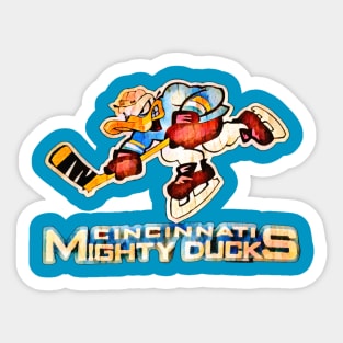 Cincinnati Mighty Ducks Hockey Sticker